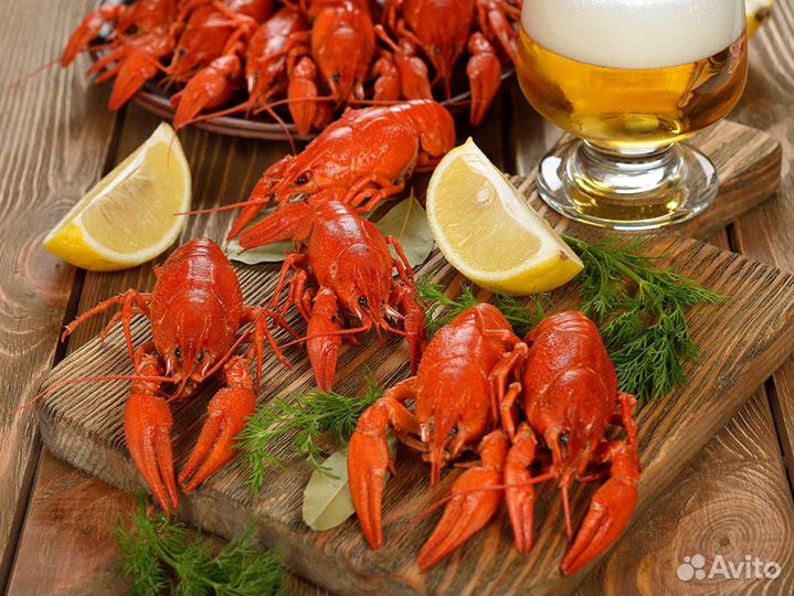 Раки вкуснейшие (живые). Варёные, готовые