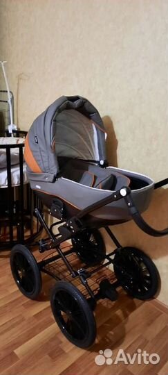 Коляска Rant Fabio LUX Classic 2 в 1 серый