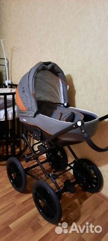 Коляска Rant Fabio LUX Classic 2 в 1 серый