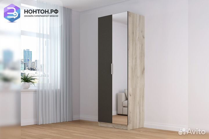 Шкаф Венеция комбинация № 4 дуб серый крафт / граф