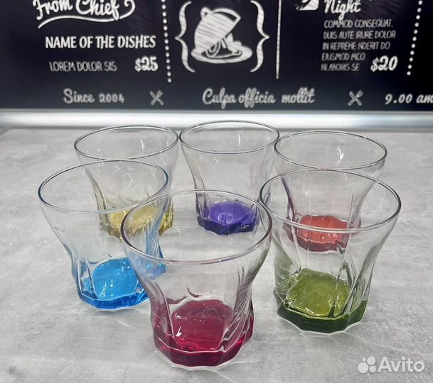 Набор стаканов новые 6 шт