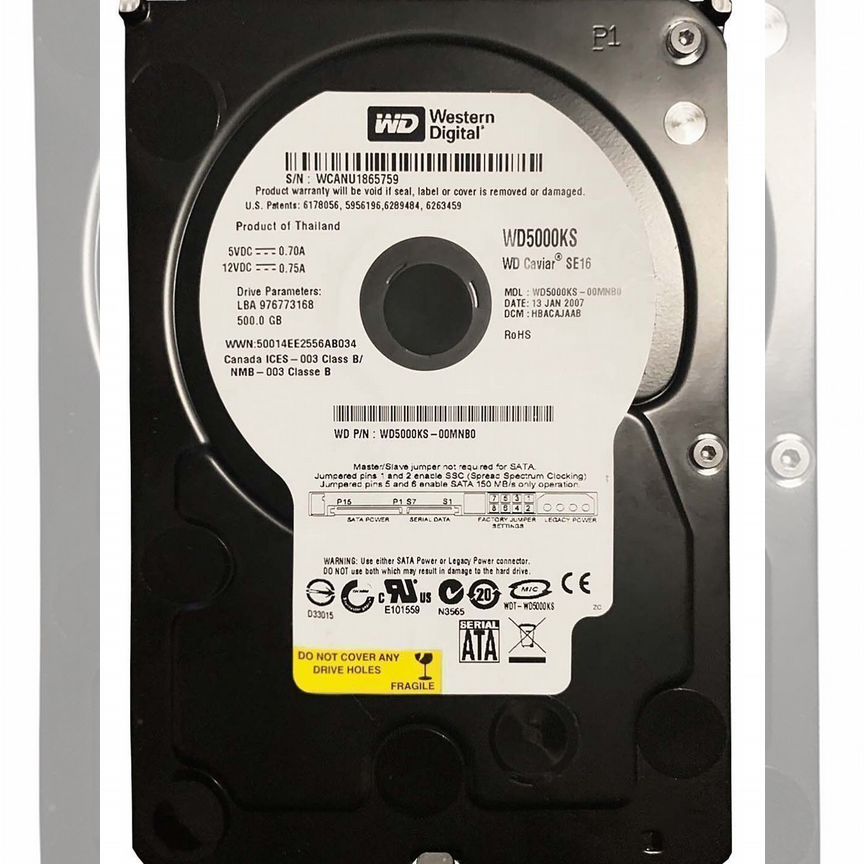 [WD5000KS] Жесткий Диск Western Digital 500gb Sata2 Wd5000ks