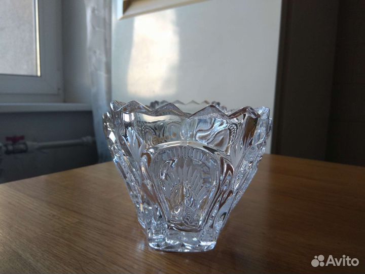 Ваза для фруктов хрустальная чсср