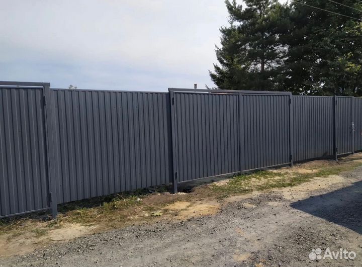 Заборы, навесы. Установка, монтаж