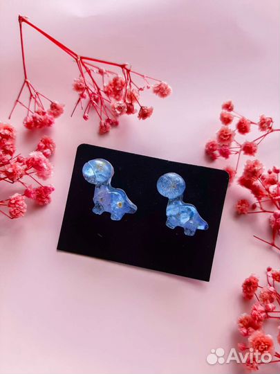 Серьги из эпоксидной смолы