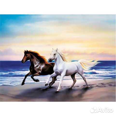 Картина стразами алмазная мозаика 40х50 см, остров