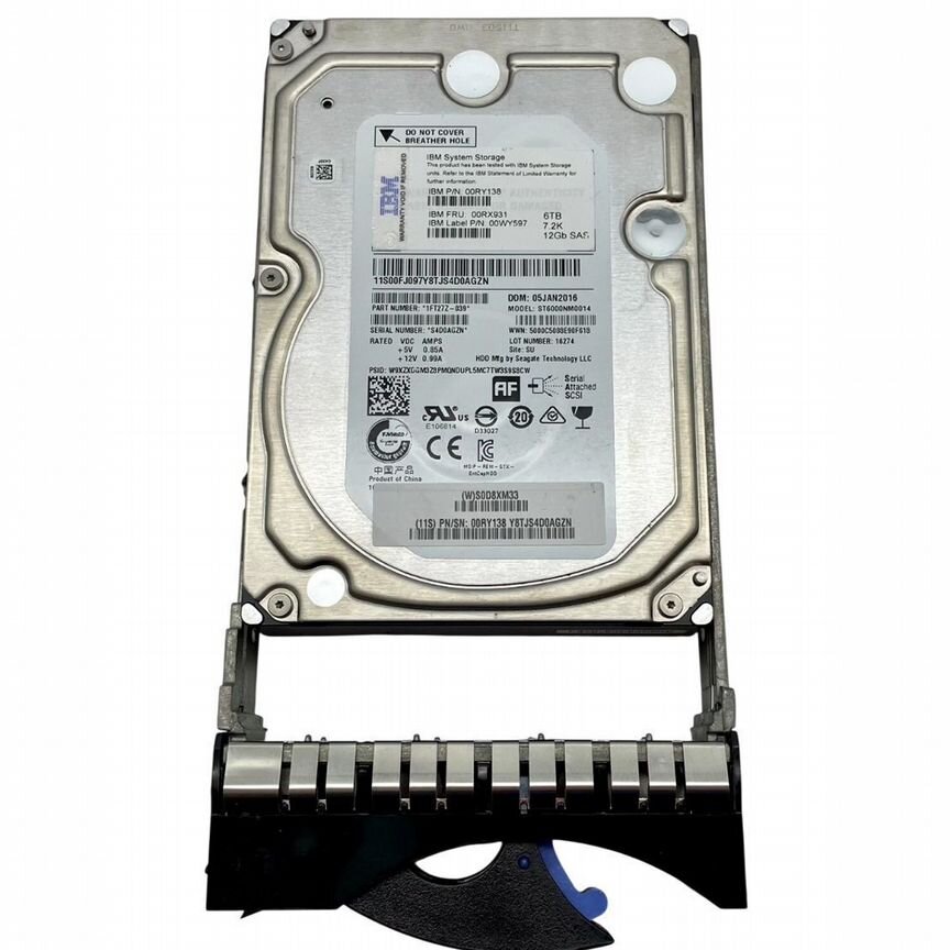 [00rx925] Жесткий Диск Ibm 00rx925 6tb Sas 3,5" Hdd Storwize