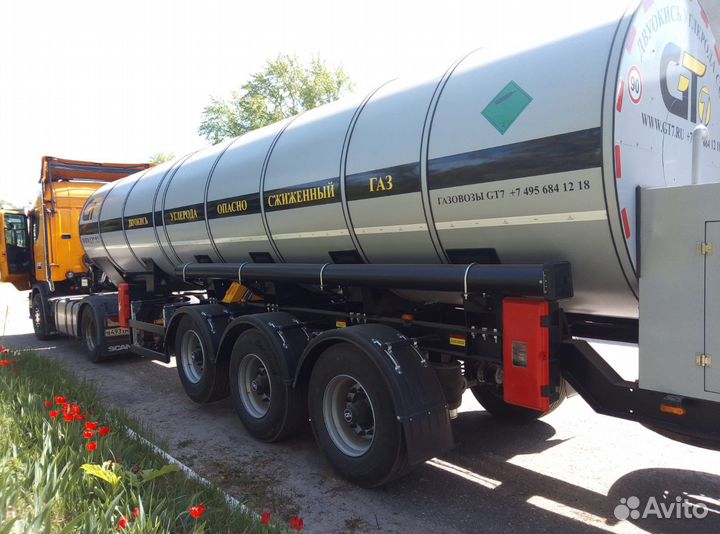 Полуприцеп газовоз GT7 ППЦТУ-21,5, 2023
