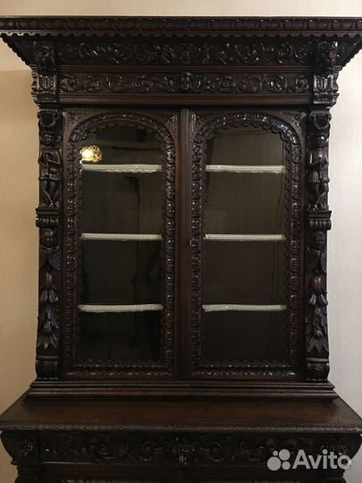 Старинный антикварный шкаф-буфет, XIX век, Франция