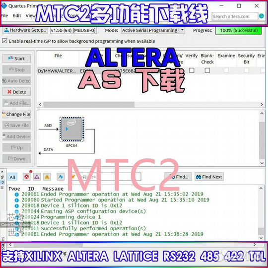 Программатор MTC2 Xilinx Altera Lattice