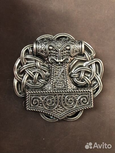 Пряжка «молот Тора» для ремня 40 мм