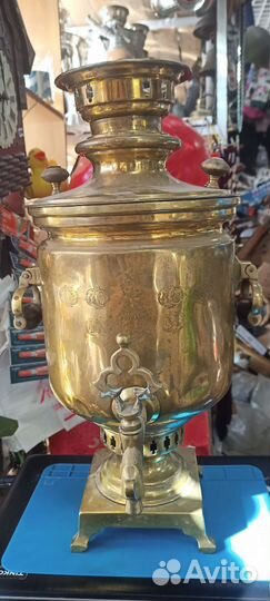 Царский угольный самовар с медалями Баташев