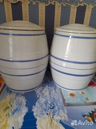 Керамический бочонок (10 л) для пищевых продуктов