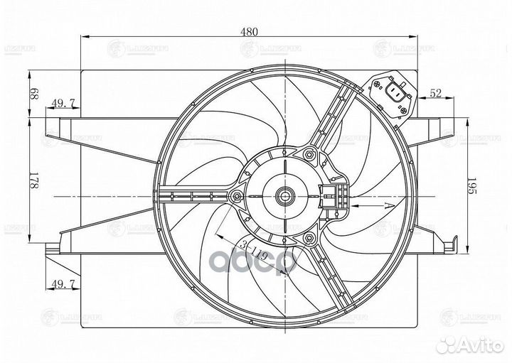 Вентилятор радиатора охлаждения LFK 1031 luzar