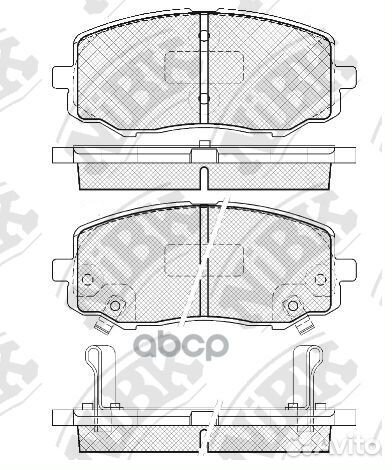 Колодки тормозные дисковые PN0448 NiBK