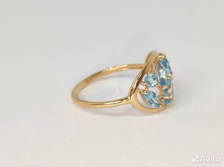 Кольцо золотое с/к 585* 17,5 р-р (юш21)