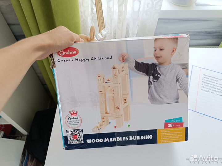 Wood marbles building конструктор горки с шарикои