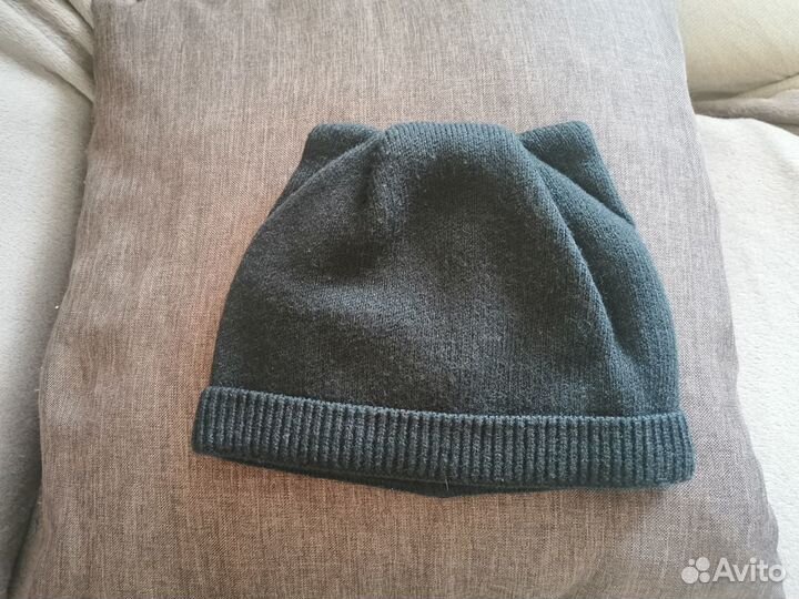 Шапка и шарф, шапка с ушками