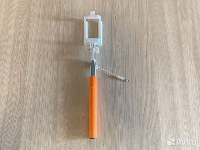 Селфи палка, монопод для телефона, оранжевый