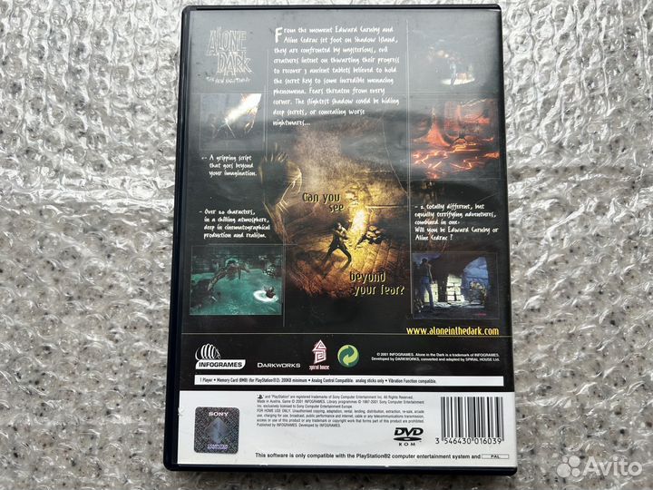 Alone in the Dark New Nightmare Playstation 2 ps2