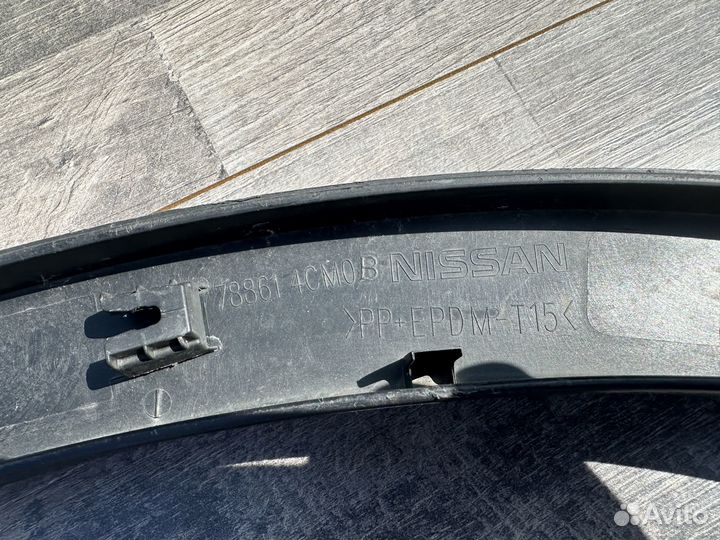 Nissan x-trail молдинг крыла задний левый