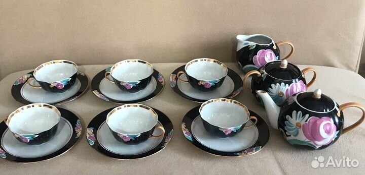 Чайный сервиз, Агашки, роспись, Дулево Редкий