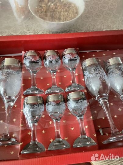 Набор бокалы рюмки подарочный