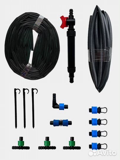 Набор капельного полива для теплиц, Премиум