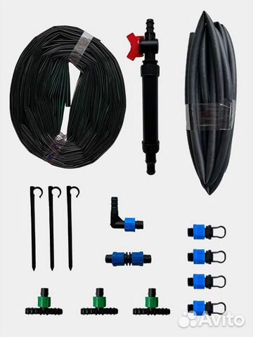 Набор капельного полива для теплиц, Премиум