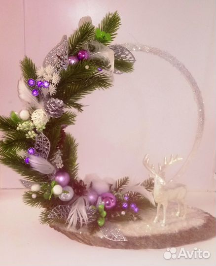 Новогодняя композиция на стол