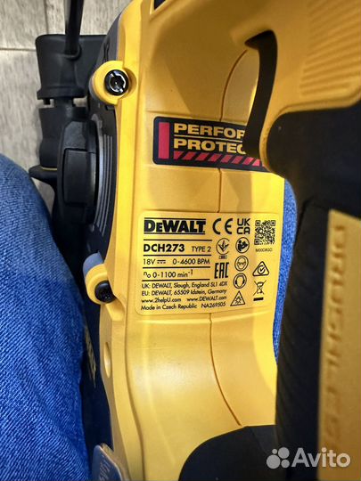 Перфоратор dewalt dch 273p2t