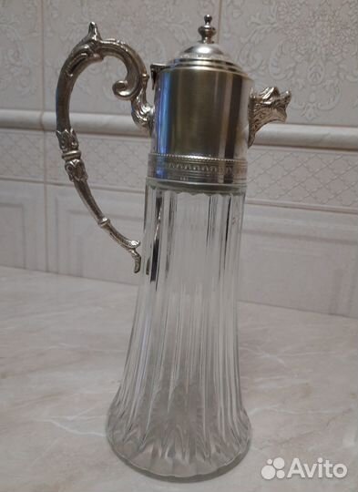 Графин/декантер винтаж серебрение Италия 60гг