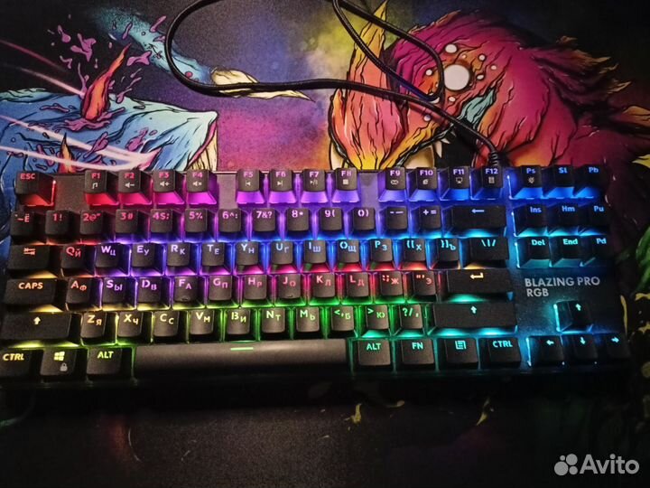 Игровая мех. клавиатура dexp Blazing PRO RGB