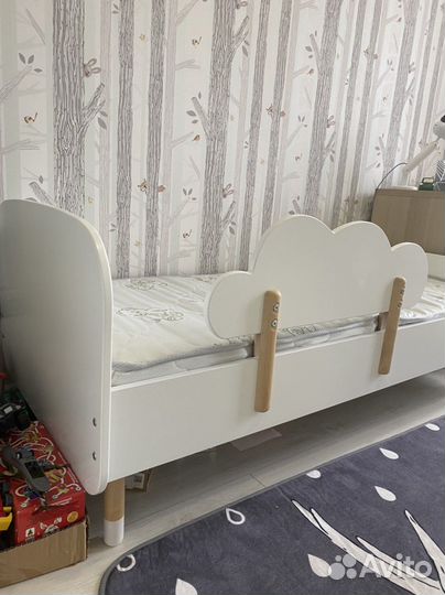Кроватка 160*70 с бортиком облачко (2шт)