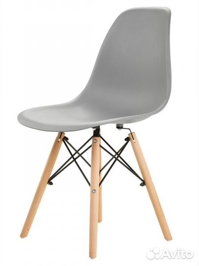 Стул в стиле eames DSW, светло- серый