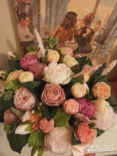 Букет цветов из мыла