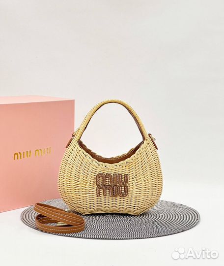 Сумка женская Miu Miu соломенная