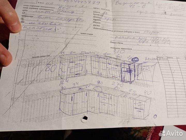 Кухонный гарнитур угловой бу