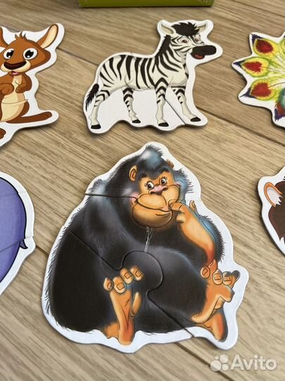 Игрушки пакетом пазлы настольные djeco и др