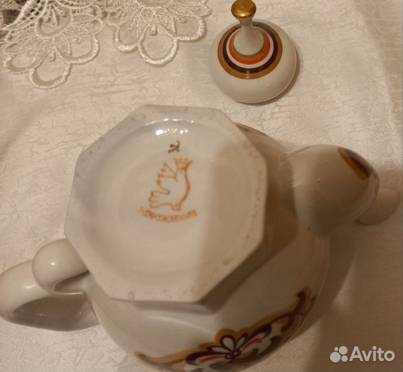 Чайник доливной фарфоровый СССР