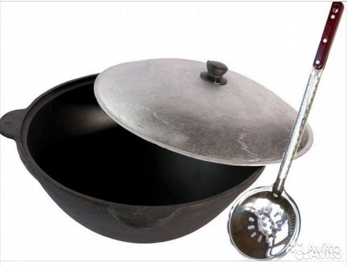 Казаны чугунные с крышкой