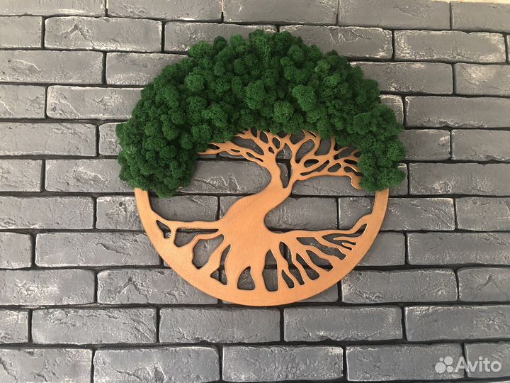 Панно из стабилизированного мха