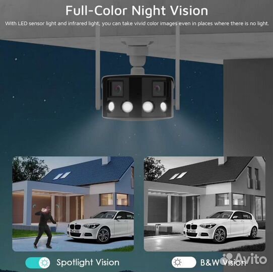 Камера видеонаблюдения wifi 4мр