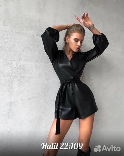 Комбинезон экокожа