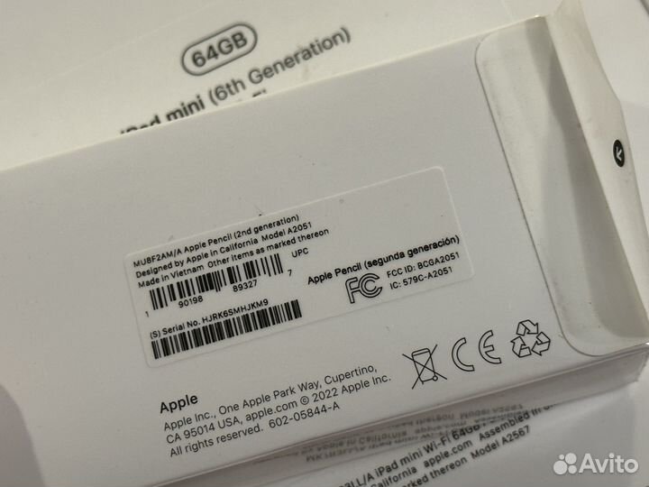 iPad mini 64gb purple + pencil