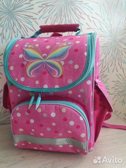 Рюкзак ранец школьный / кружков для девочки