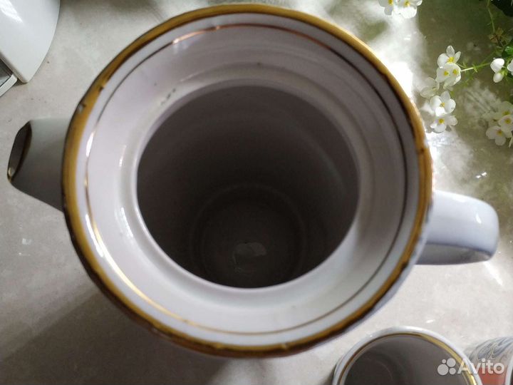 Кувшин + стаканы. Фарфор. СССР