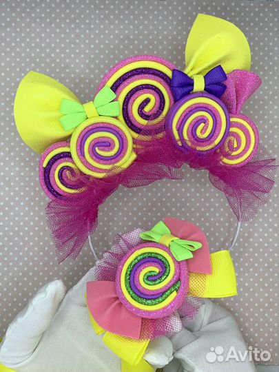 Ободок Конфетка Карамелька Зефирка Леденец