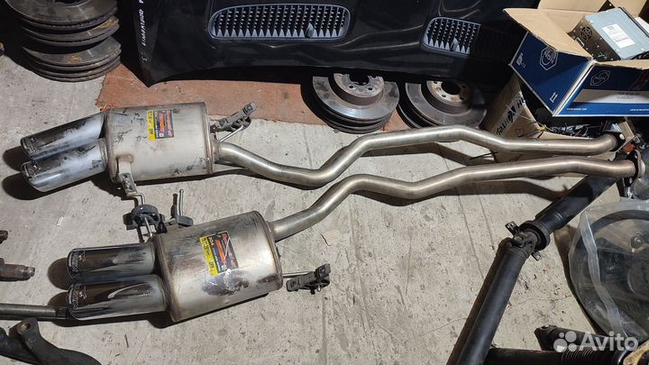 Задние банки глушителя bmw Х5 Е53 supersprint