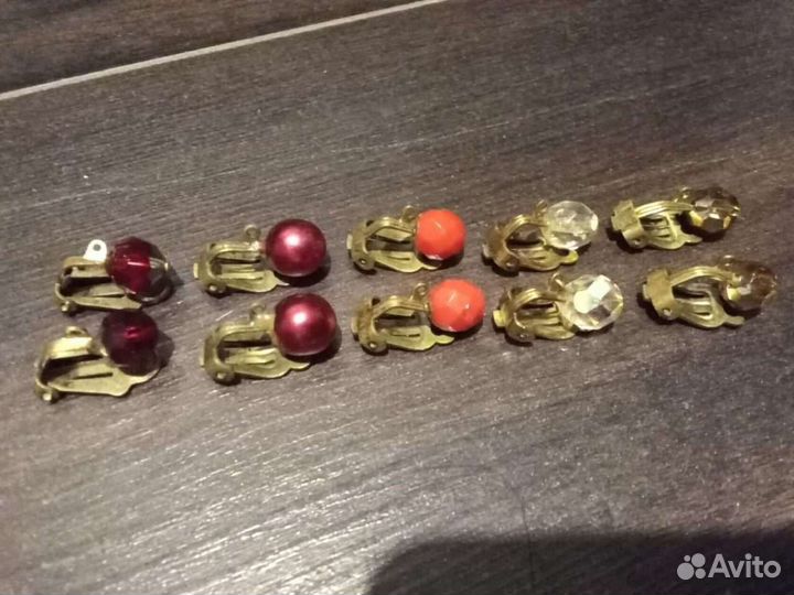Клипсы винтаж и другая бижутерия